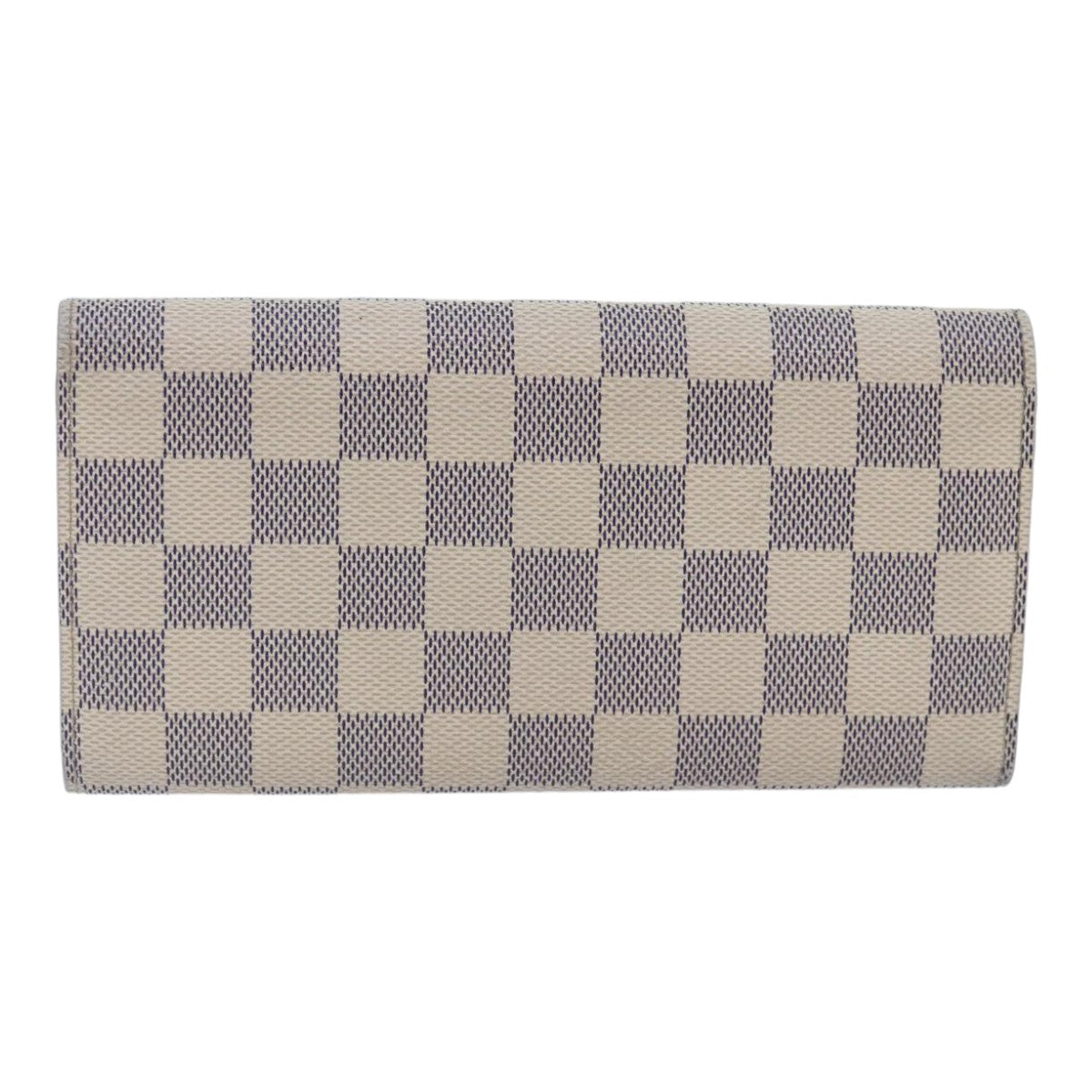 LOUIS VUITTON Damier Azur Portefeuille Emily Long Wallet N41625 LV ki4863