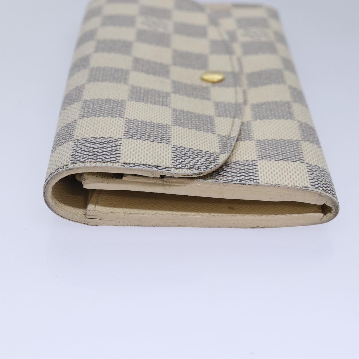 LOUIS VUITTON Damier Azur Portefeuille Emily Long Wallet N41625 LV ki4863