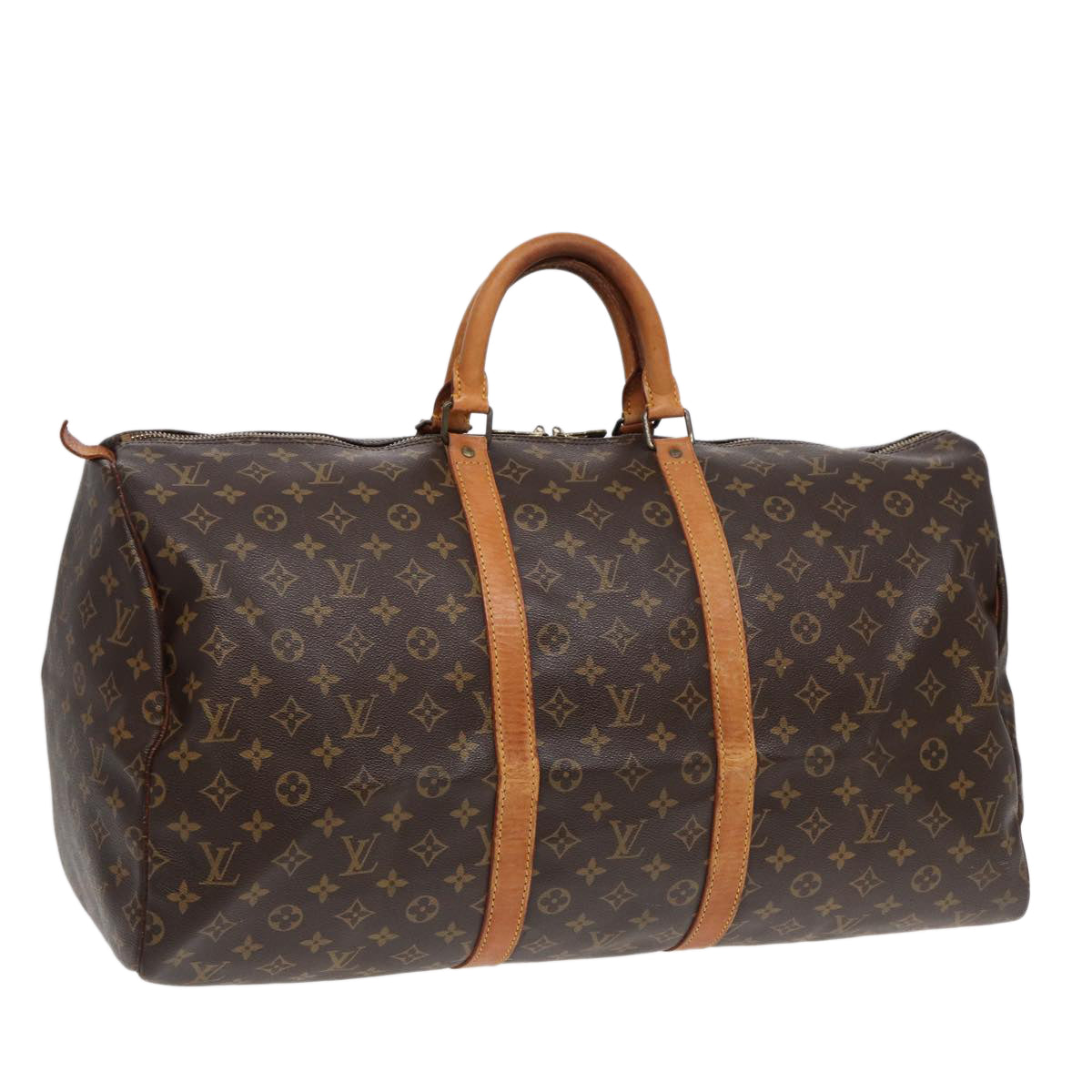 LOUIS VUITTON Monogram Keepall 55 Boston Bag M41424 LV ki4867