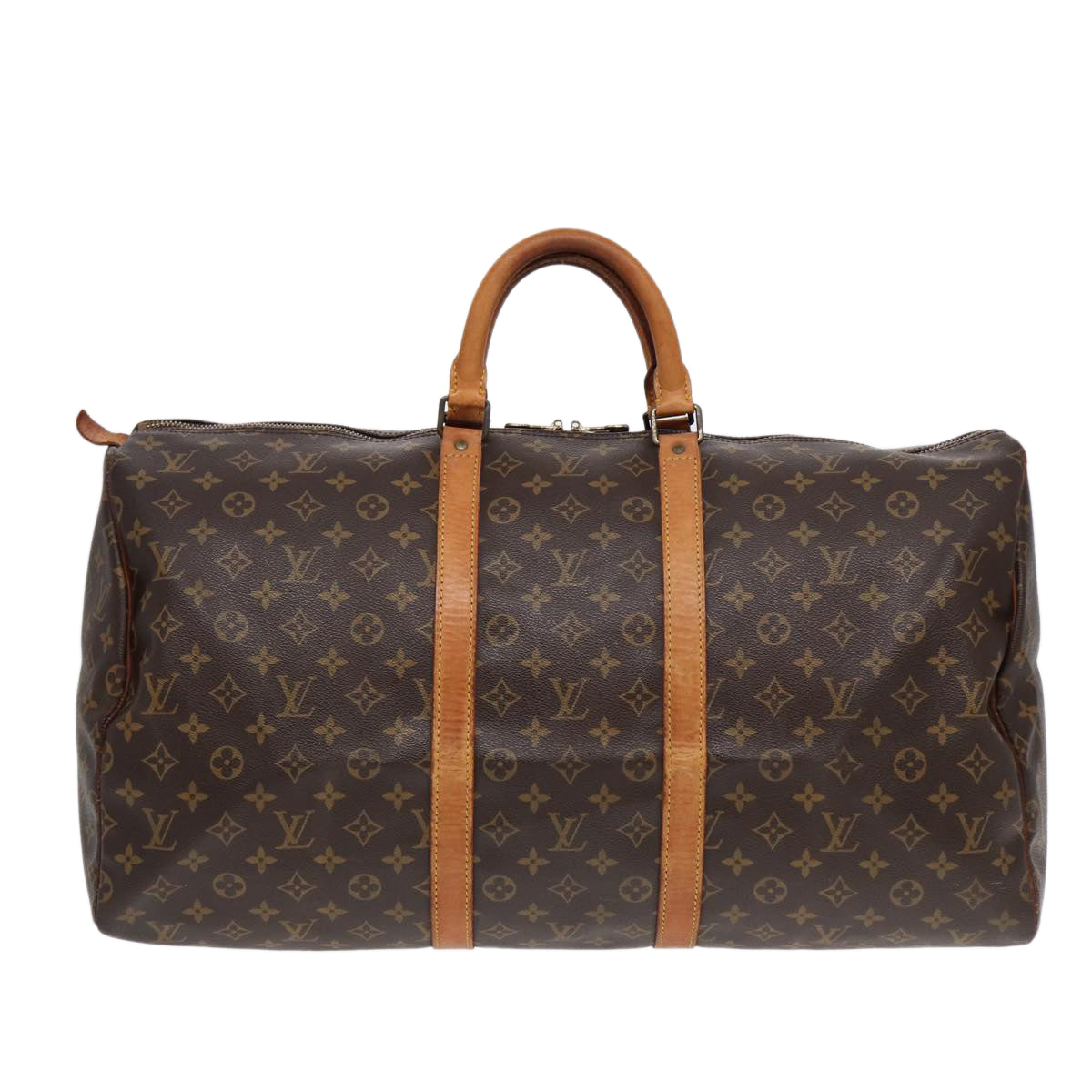 LOUIS VUITTON Monogram Keepall 55 Boston Bag M41424 LV ki4867