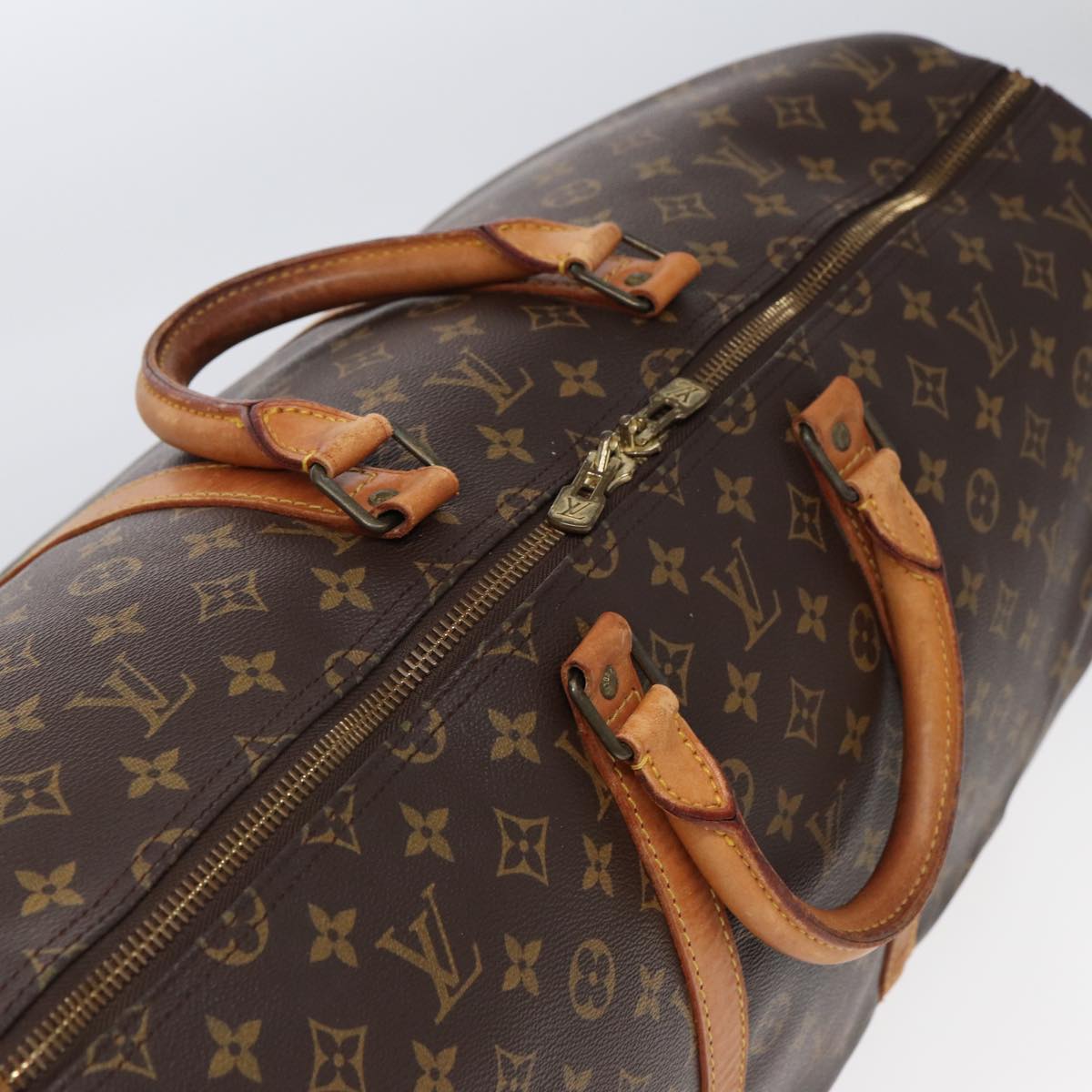 LOUIS VUITTON Monogram Keepall 55 Boston Bag M41424 LV ki4867