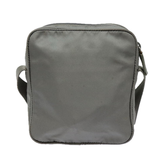Luxury Prada Sports Shoulder Bag Nylon Gray Silver  ki4939