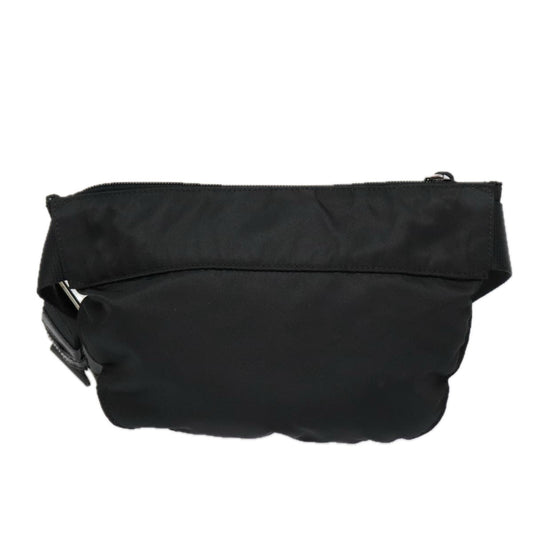 Luxury Prada Waist bag Nylon Black Silver  ki4941