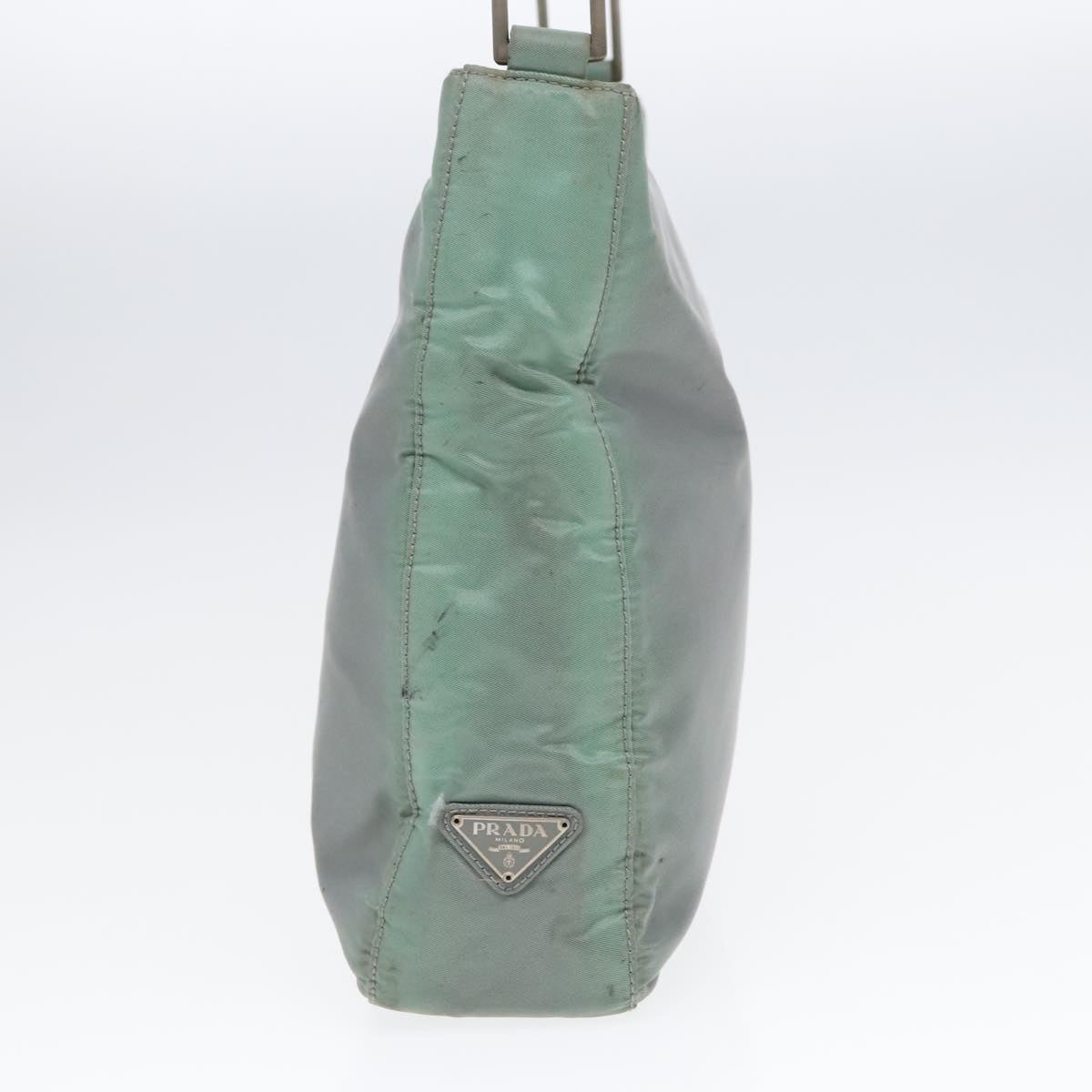 Luxury Prada Shoulder Bag Nylon Khaki Silver  ki4969