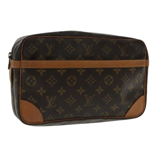 LOUIS VUITTON Monogram Compiegne 28 Clutch Bag M51845 LV ki5021