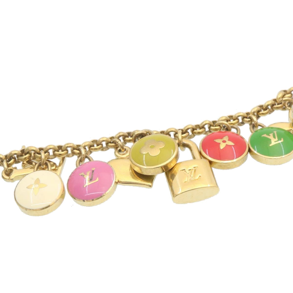 LOUIS VUITTON Porte Cles Cianne Pastilles Charm Multicolor M65380 LV kk004