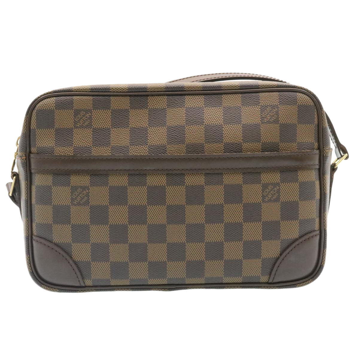 LOUIS VUITTON Damier Ebene Trocadero 27 Shoulder Bag N48085 LV knn052A