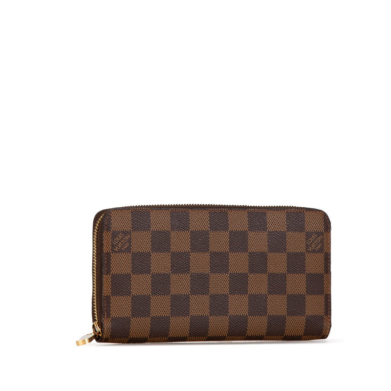 Louis Vuitton Damier Zippy Wallet N41661 Brown PVC