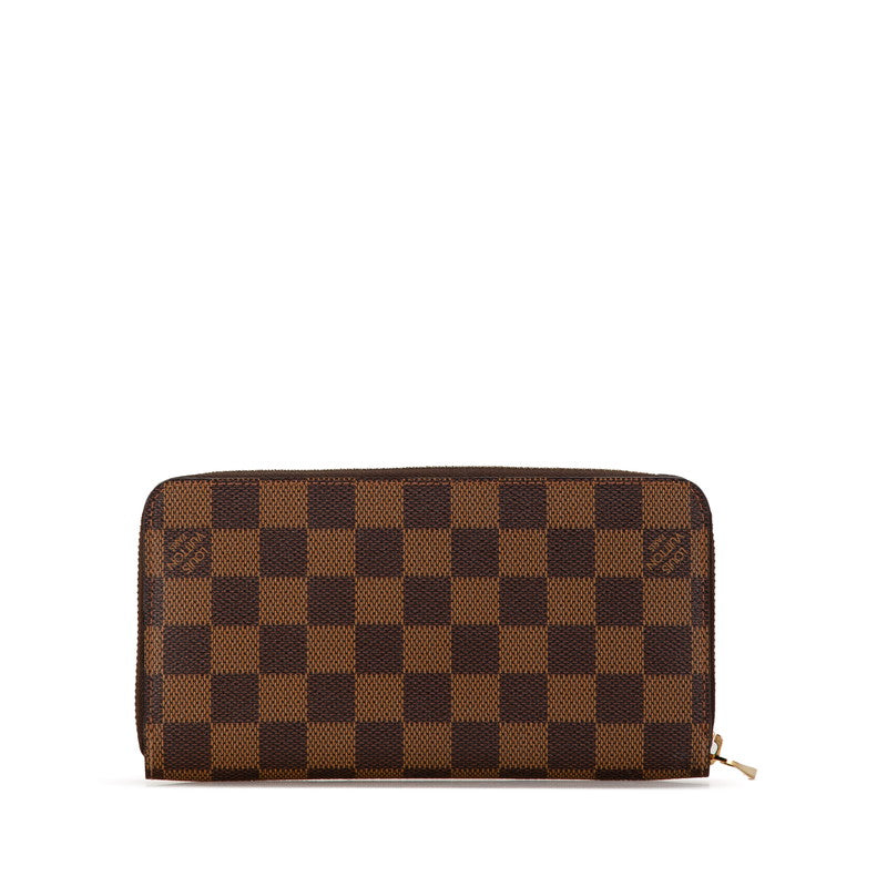 Louis Vuitton Damier Zippy Wallet N41661 Brown PVC