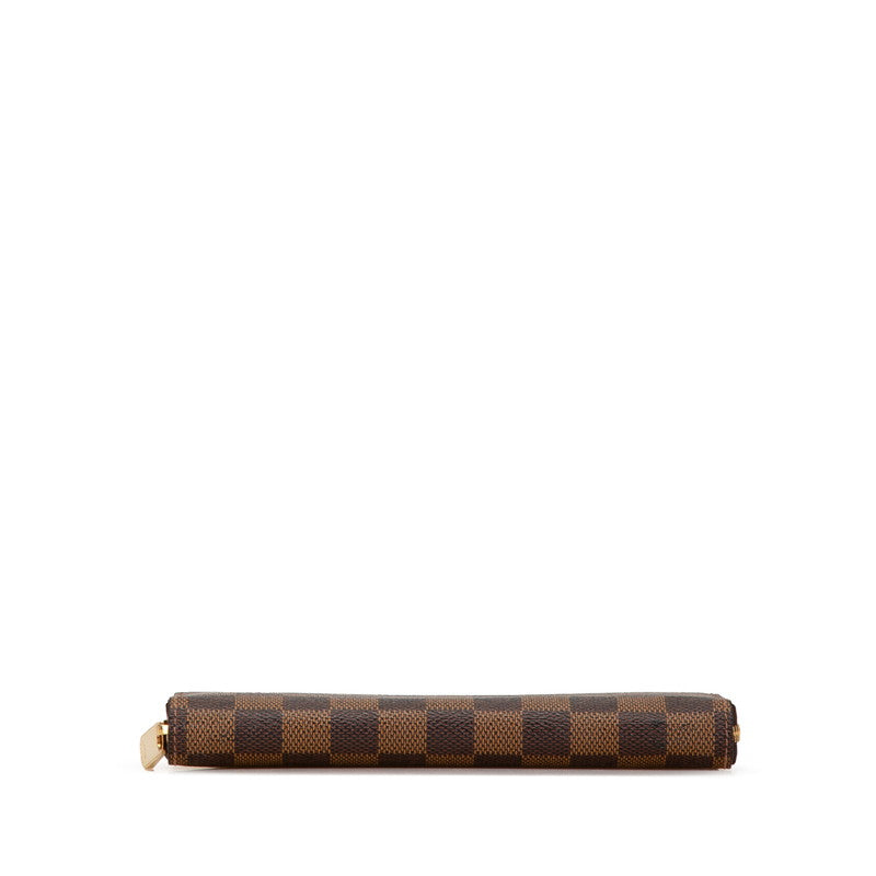Louis Vuitton Damier Zippy Wallet N41661 Brown PVC