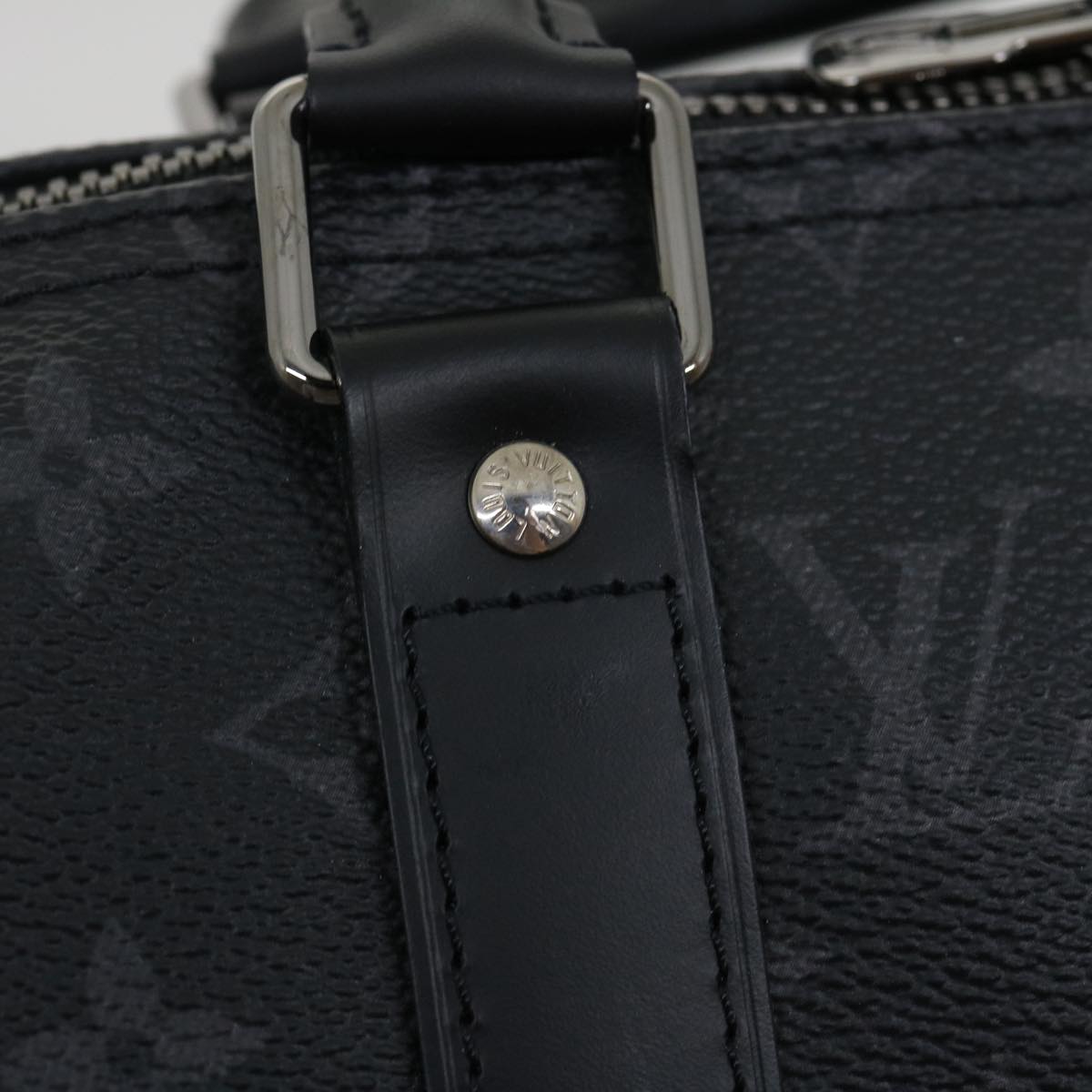 LOUIS VUITTON Eclipse Split Keepall Bandouliere 50 Boston Bag M43817 67489S