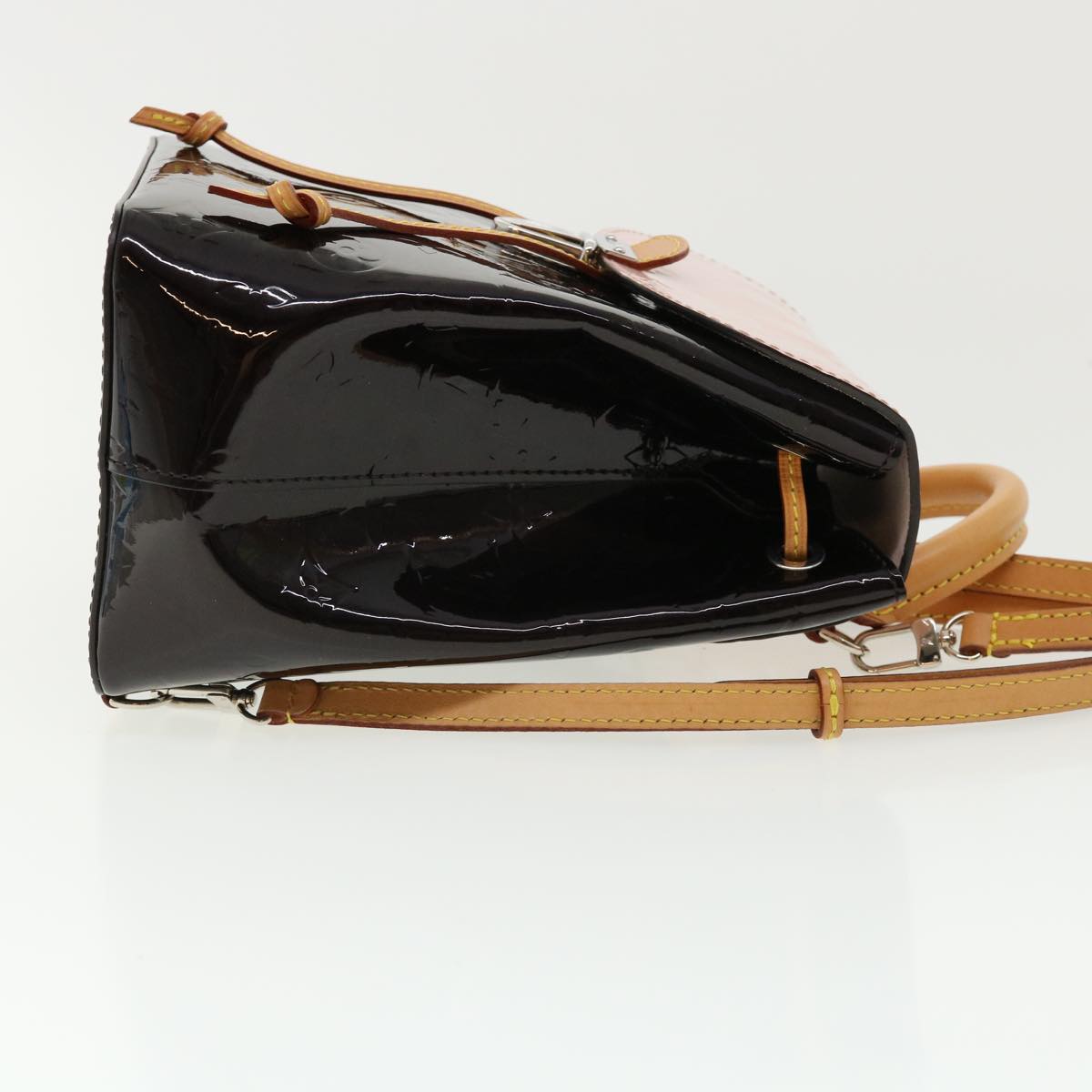 LOUIS VUITTON Monogram Vernis Hot spring Hand Bag Amarante M96053 LV 67495A