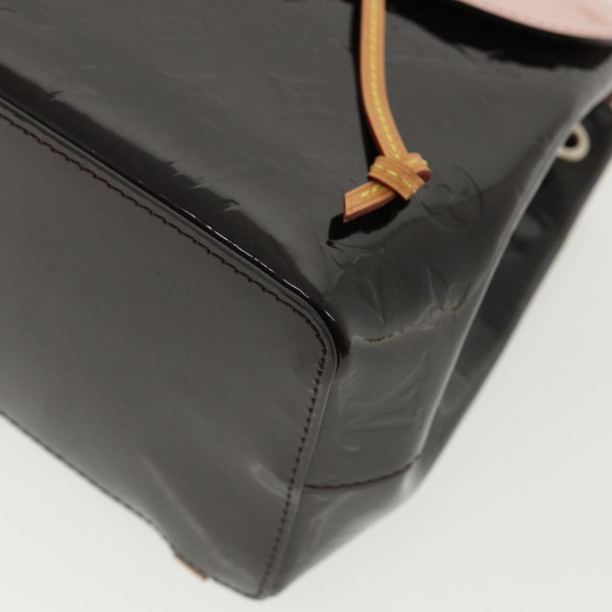 LOUIS VUITTON Monogram Vernis Hot spring Hand Bag Amarante M96053 LV 67495A