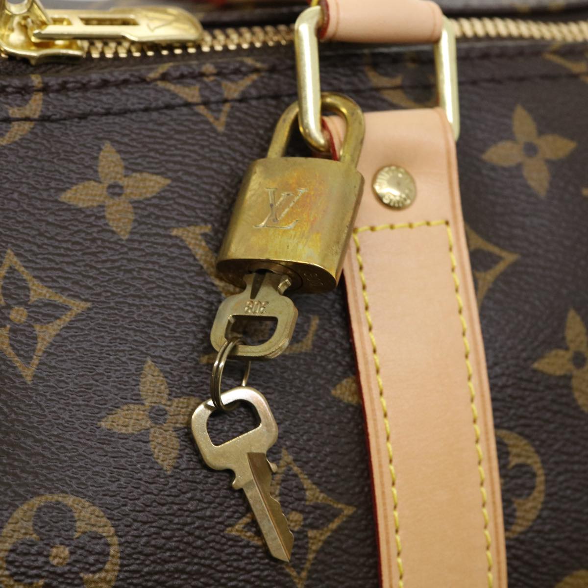 LOUIS VUITTON Monogram split Keepall Bandouliere 50 Boston Bag  M43861 67497S