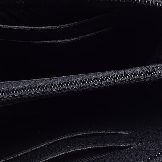 Luxury Chanel Black Quilted Leather Boy Zip Around Wallet