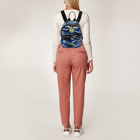 CHANEL Multicolor Printed Canvas La Pausa Bay Backpack
