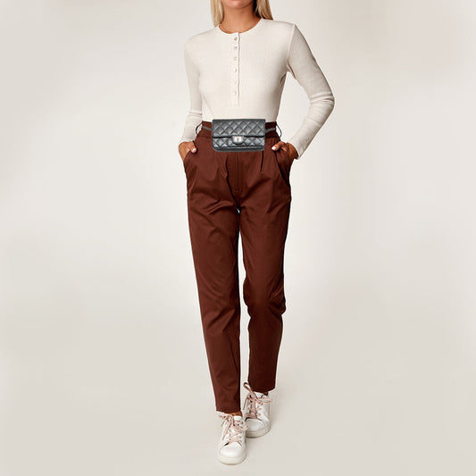 CHANEL Grey Quilted Leather Reissue 2.55 Waist Belt Bag
