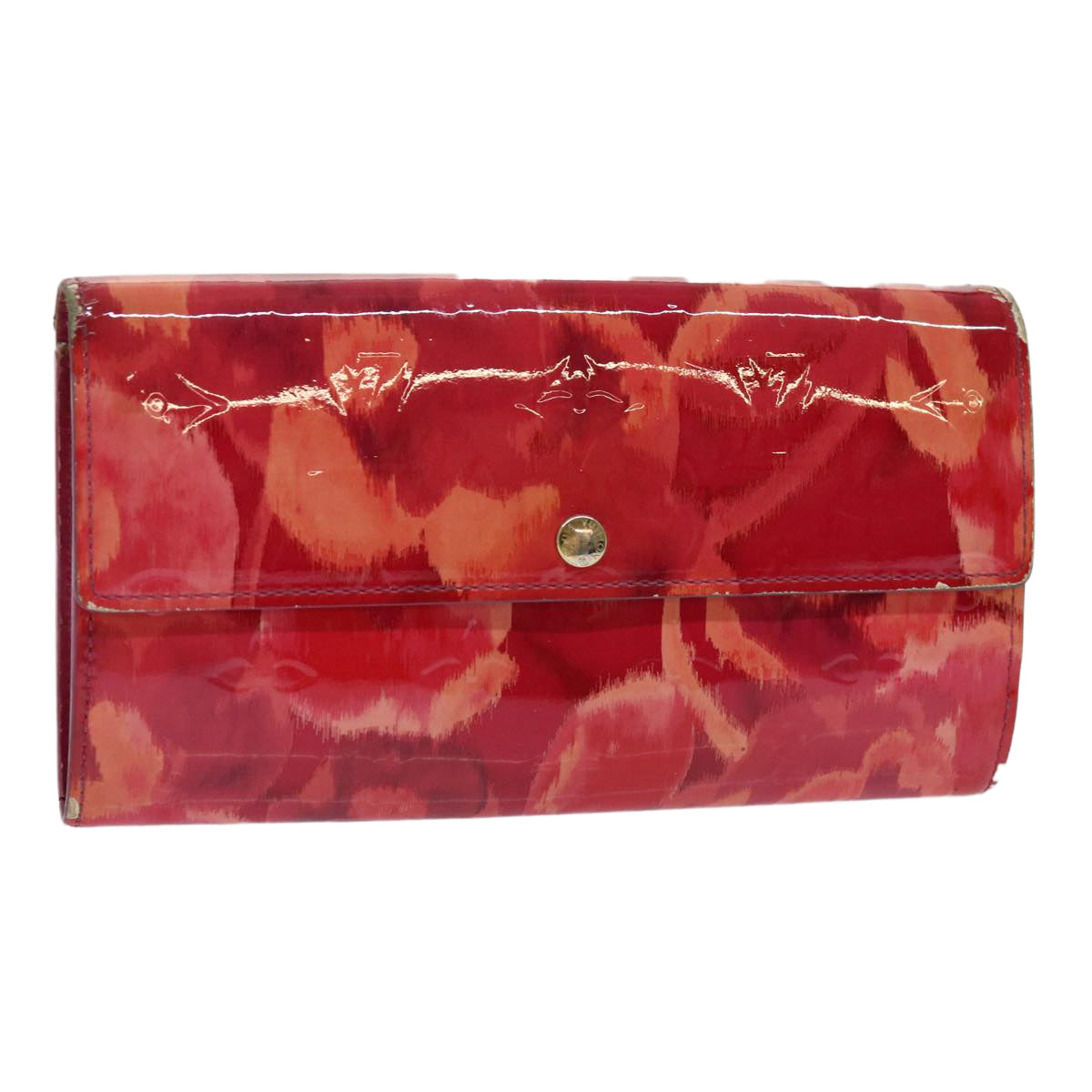 LOUIS VUITTON Vernis Ikat Flower Portefeiulle Sarah Wallet M90022 LV mr028