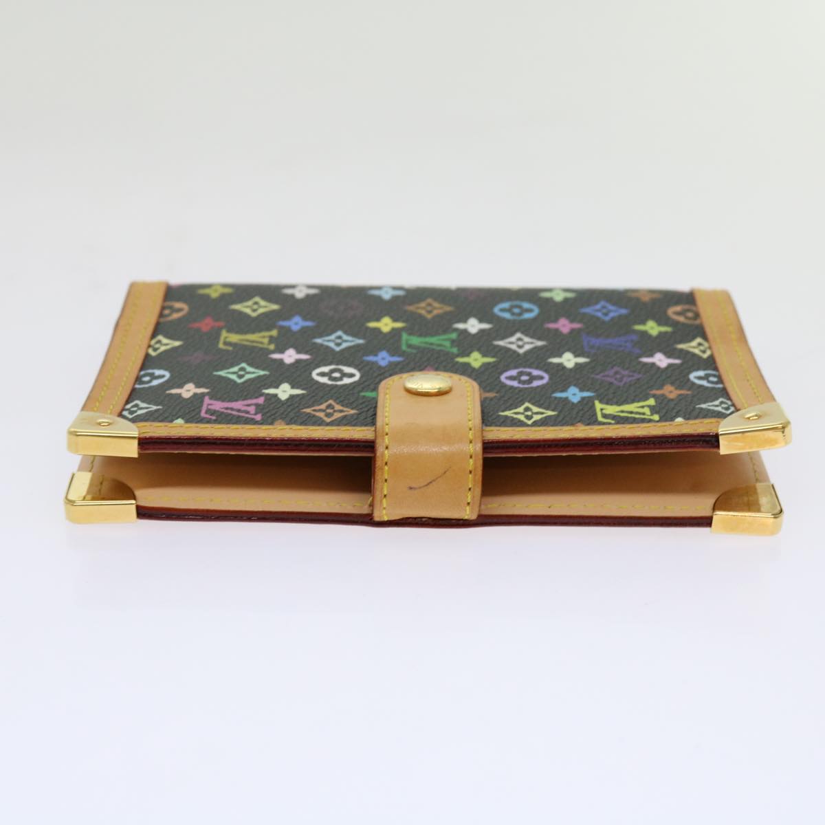LOUIS VUITTON Multicolor Agenda PM Day Planner Cover Black R21076 LV mr047