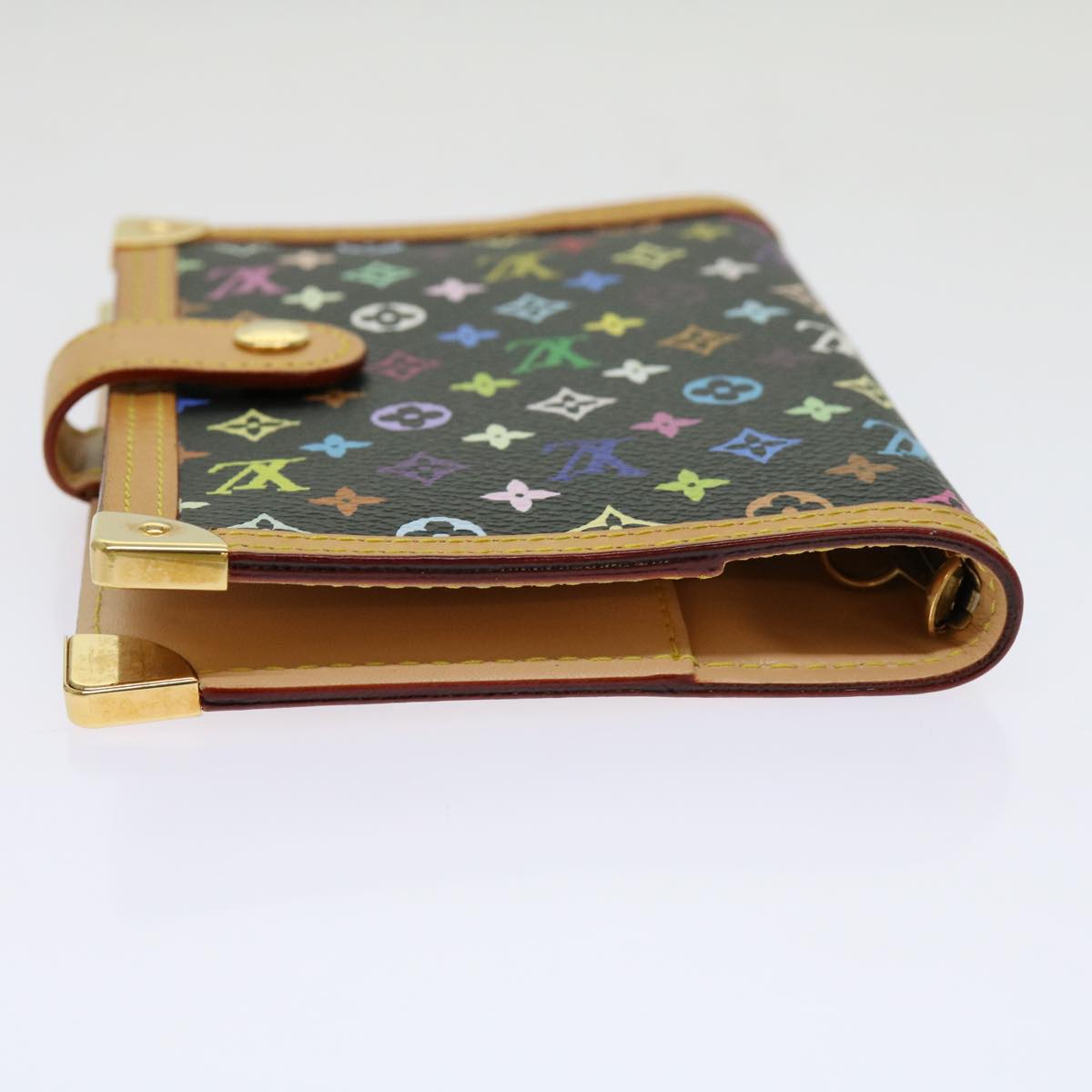 LOUIS VUITTON Multicolor Agenda PM Day Planner Cover Black R21076 LV mr047