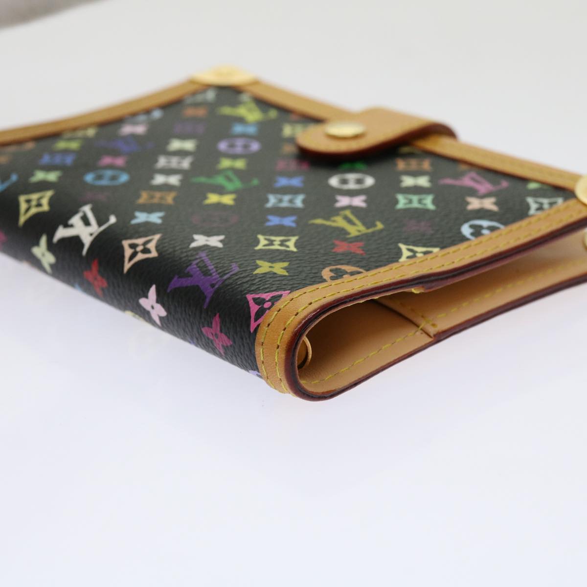 LOUIS VUITTON Multicolor Agenda PM Day Planner Cover Black R21076 LV mr047