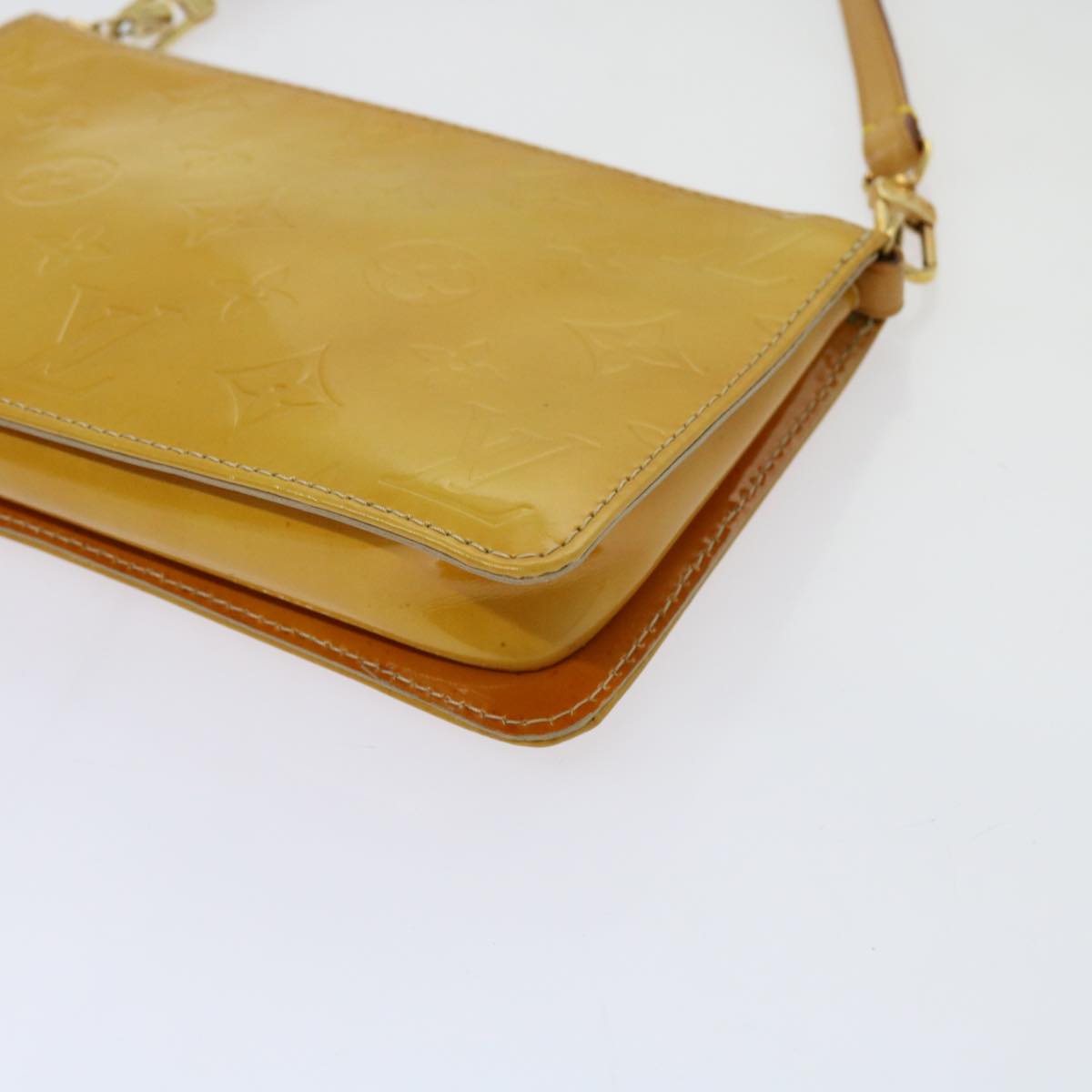 LOUIS VUITTON Monogram Vernis Lexington Accessory Pouch Beige M91010 mr072