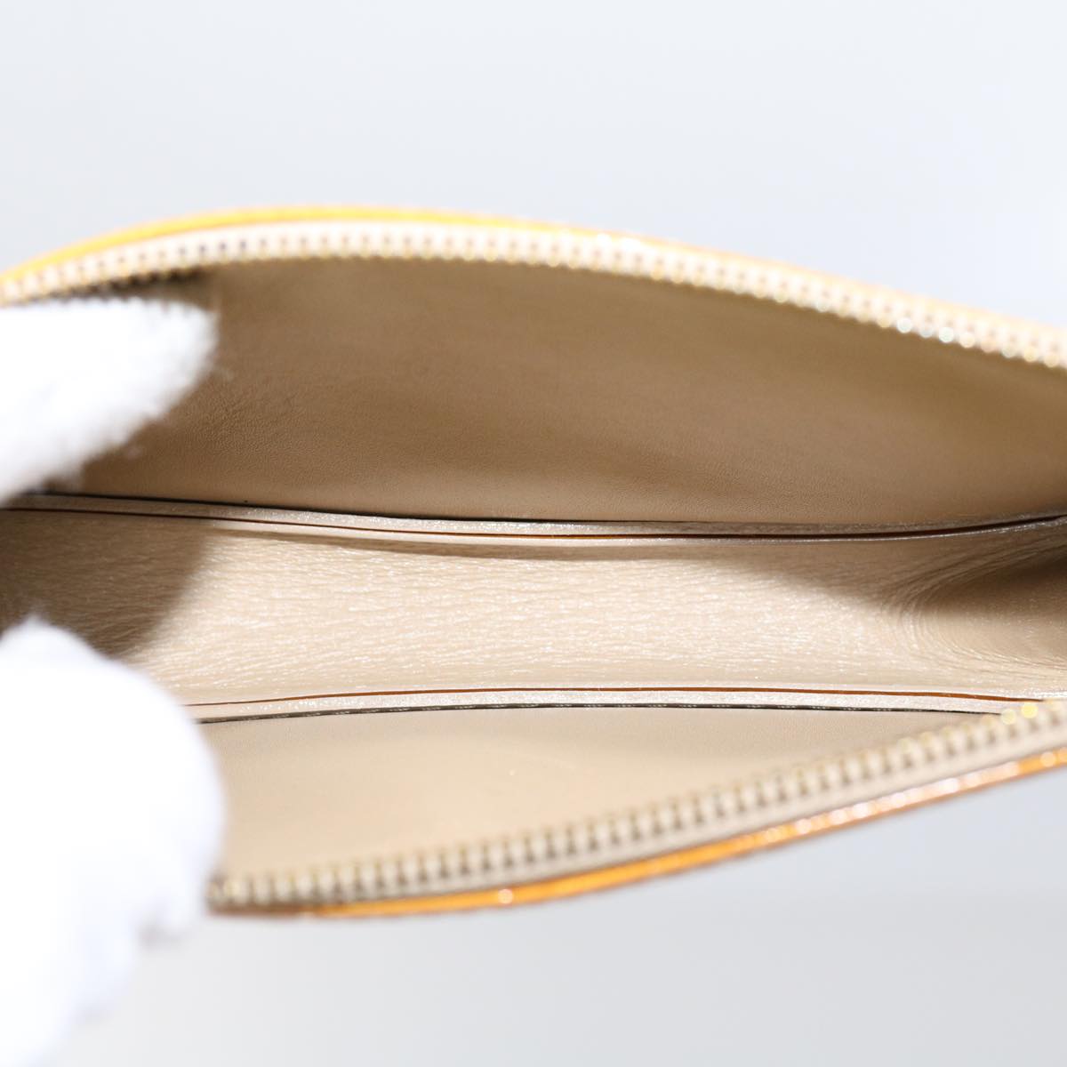 LOUIS VUITTON Monogram Vernis Lexington Accessory Pouch Beige M91010 mr072