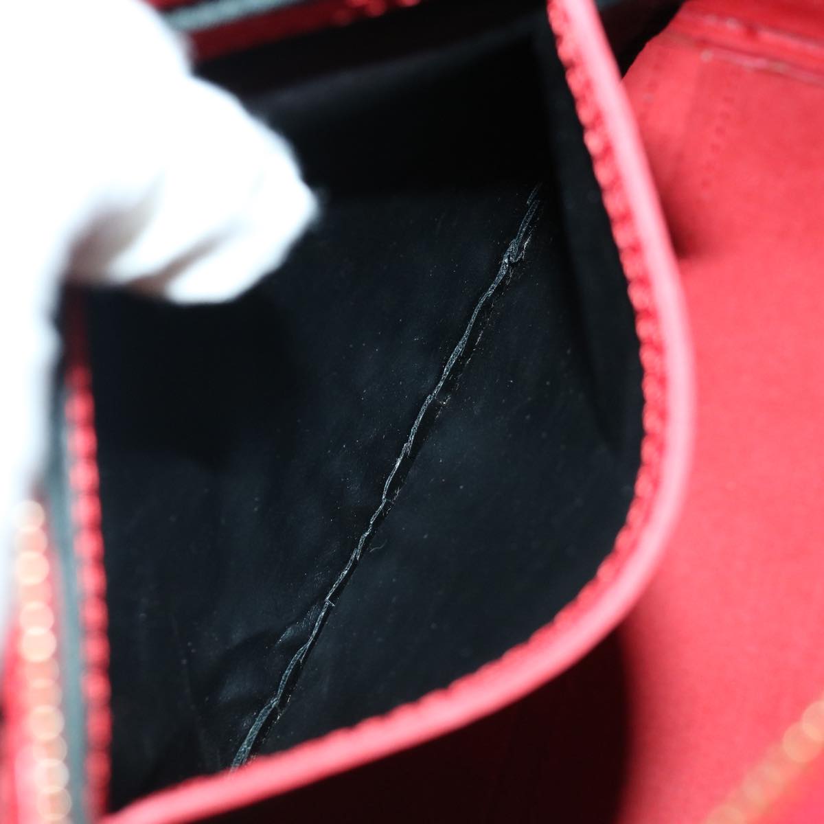 LOUIS VUITTON Epi Speedy 30 Hand Bag Castilian Red M43007 LV mr081A