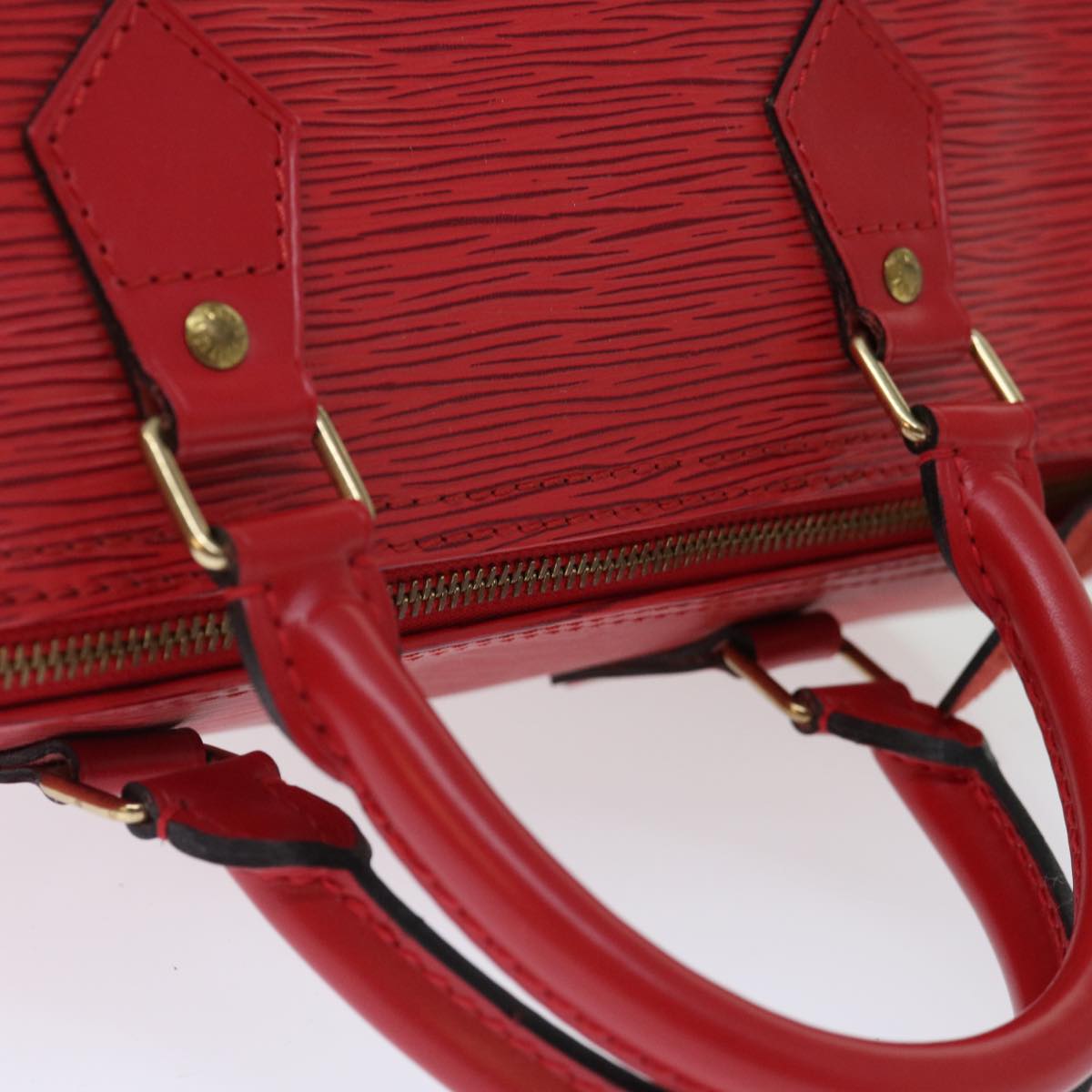LOUIS VUITTON Epi Speedy 30 Hand Bag Castilian Red M43007 LV mr081A