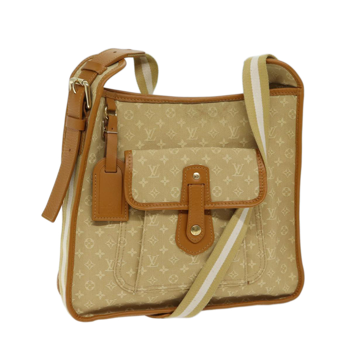 LOUIS VUITTON Monogram Mini Buzas Marie Kate Bag Beige M92323 LV mr106