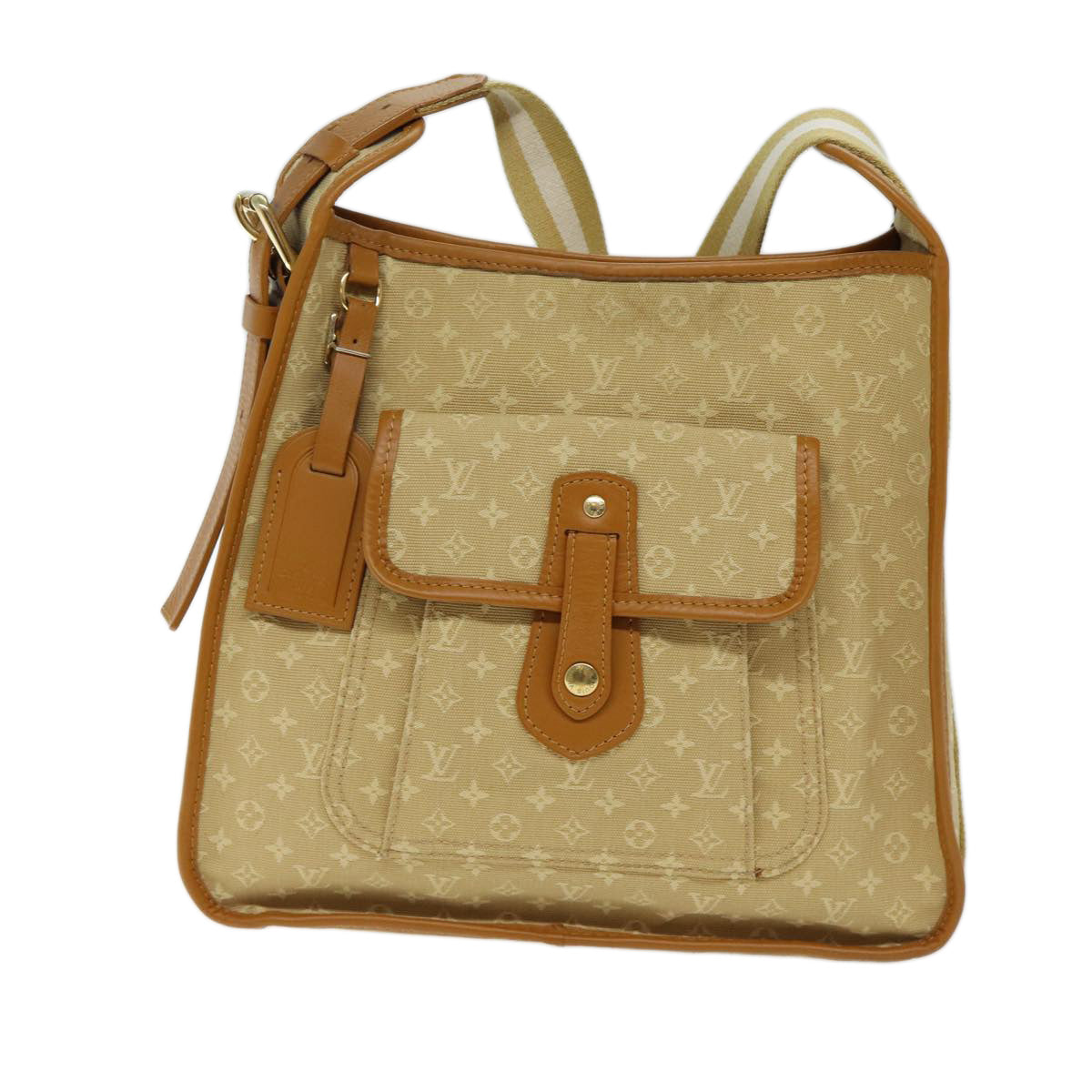 LOUIS VUITTON Monogram Mini Buzas Marie Kate Bag Beige M92323 LV mr106