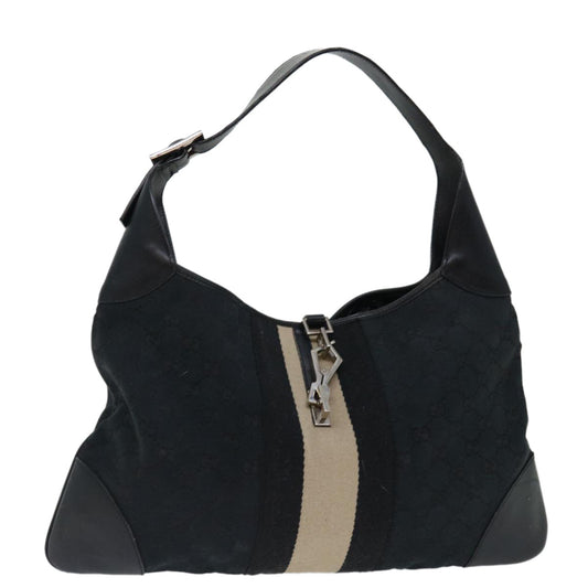 Luxury Gucci Trending 2025 GG Canvas Jackie Shoulder Bag Black White 001 4075  mr108