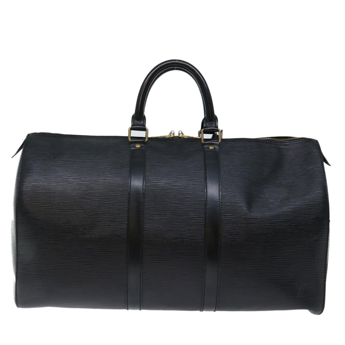 LOUIS VUITTON Epi Keepall 45 Boston Bag Noir Black M59062 LV mr127