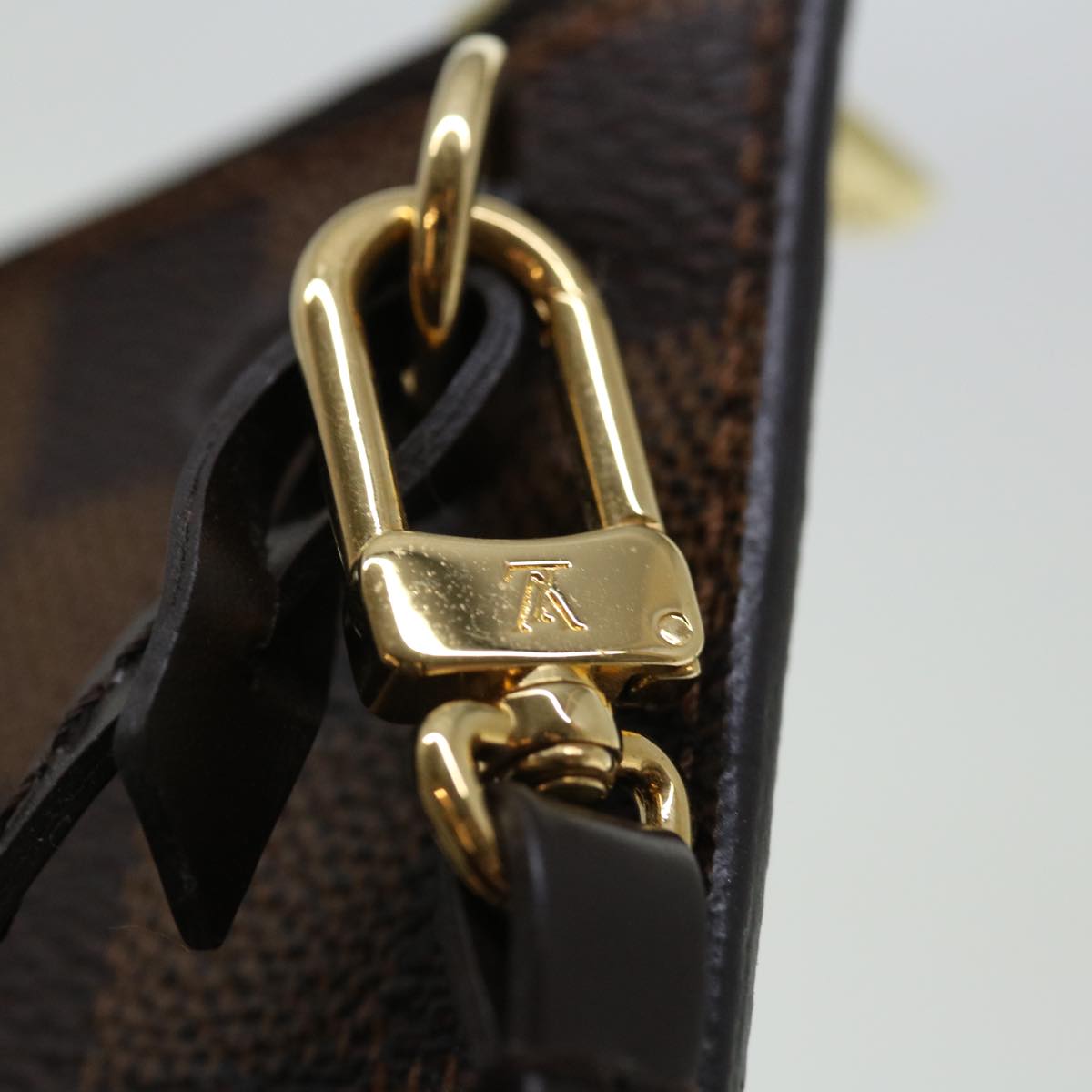 LOUIS VUITTON Damier Ebene Neverfull MM Pouch Accessory Pouch LV mr129