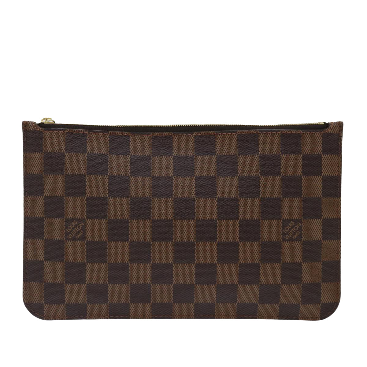 LOUIS VUITTON Damier Ebene Neverfull MM Pouch Accessory Pouch LV mr129