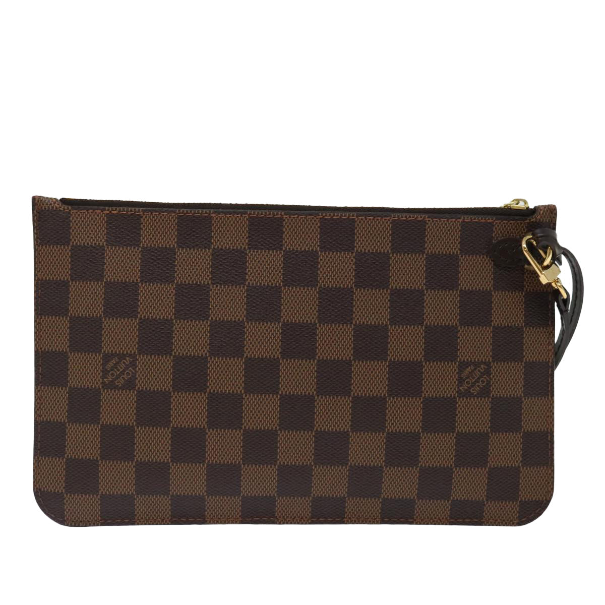 LOUIS VUITTON Damier Ebene Neverfull MM Pouch Accessory Pouch LV mr129