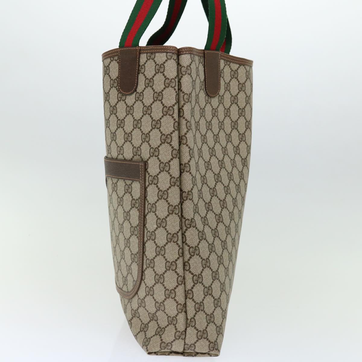 Luxury Gucci Trending 2025 GG Canvas Web Sherry Line Tote Bag PVC Beige Green Red  mr130