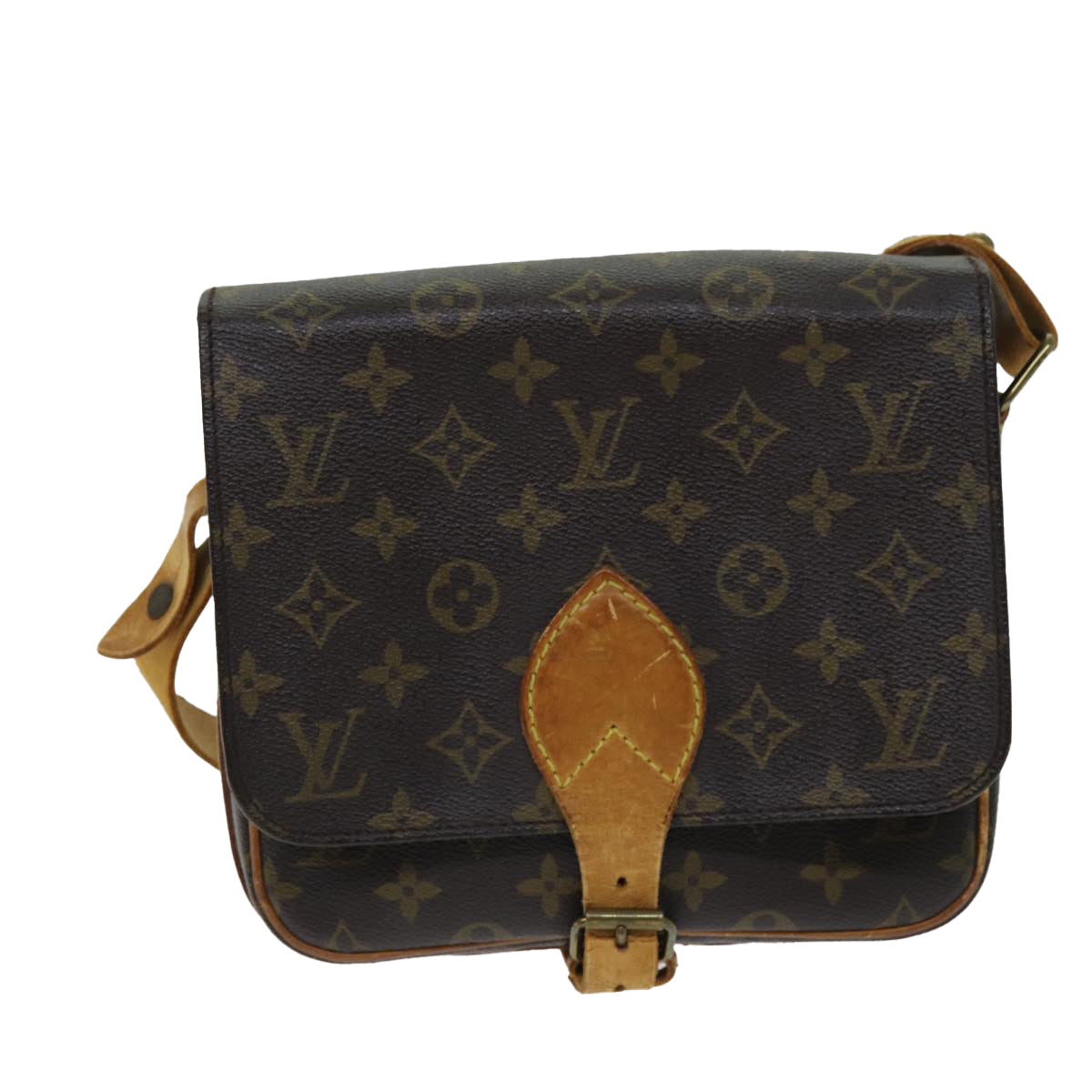 LOUIS VUITTON Monogram Cartouchiere MM Shoulder Bag M51253 LV mr190