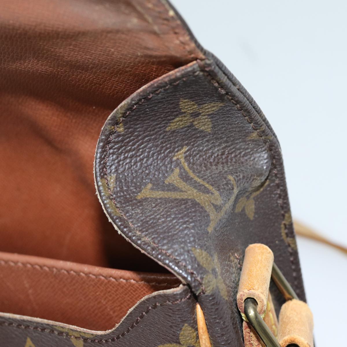 LOUIS VUITTON Monogram Cartouchiere MM Shoulder Bag M51253 LV mr190