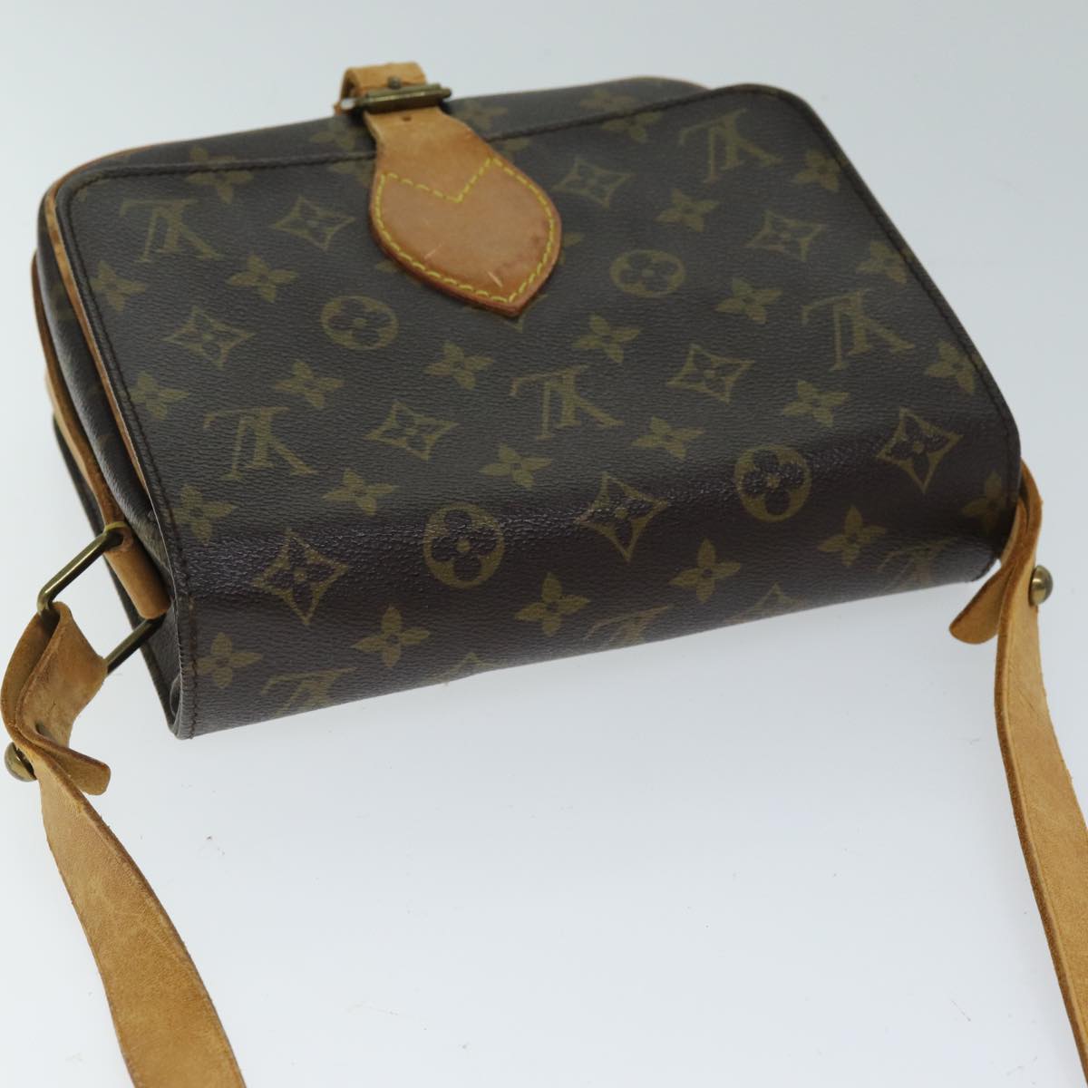 LOUIS VUITTON Monogram Cartouchiere MM Shoulder Bag M51253 LV mr190