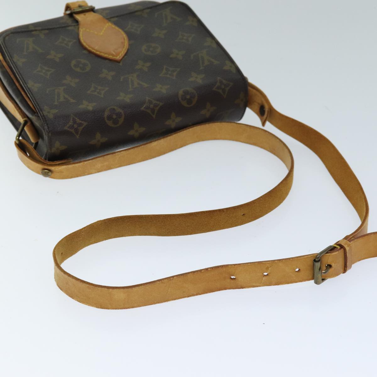 LOUIS VUITTON Monogram Cartouchiere MM Shoulder Bag M51253 LV mr190