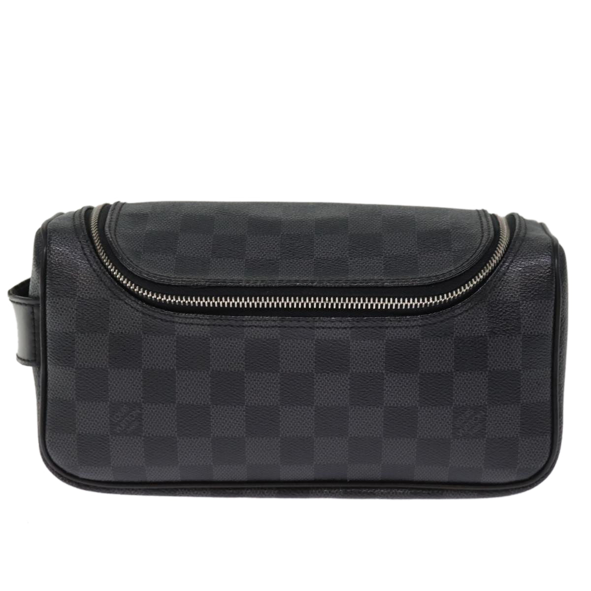 LOUIS VUITTON Damier Graphite Toiletry Pouch Clutch Bag N47625 LV mr192