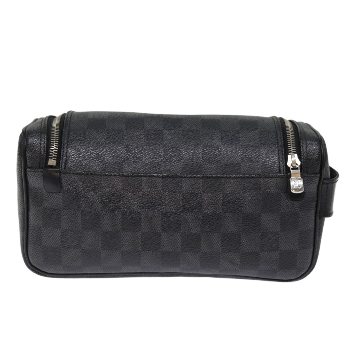 LOUIS VUITTON Damier Graphite Toiletry Pouch Clutch Bag N47625 LV mr192