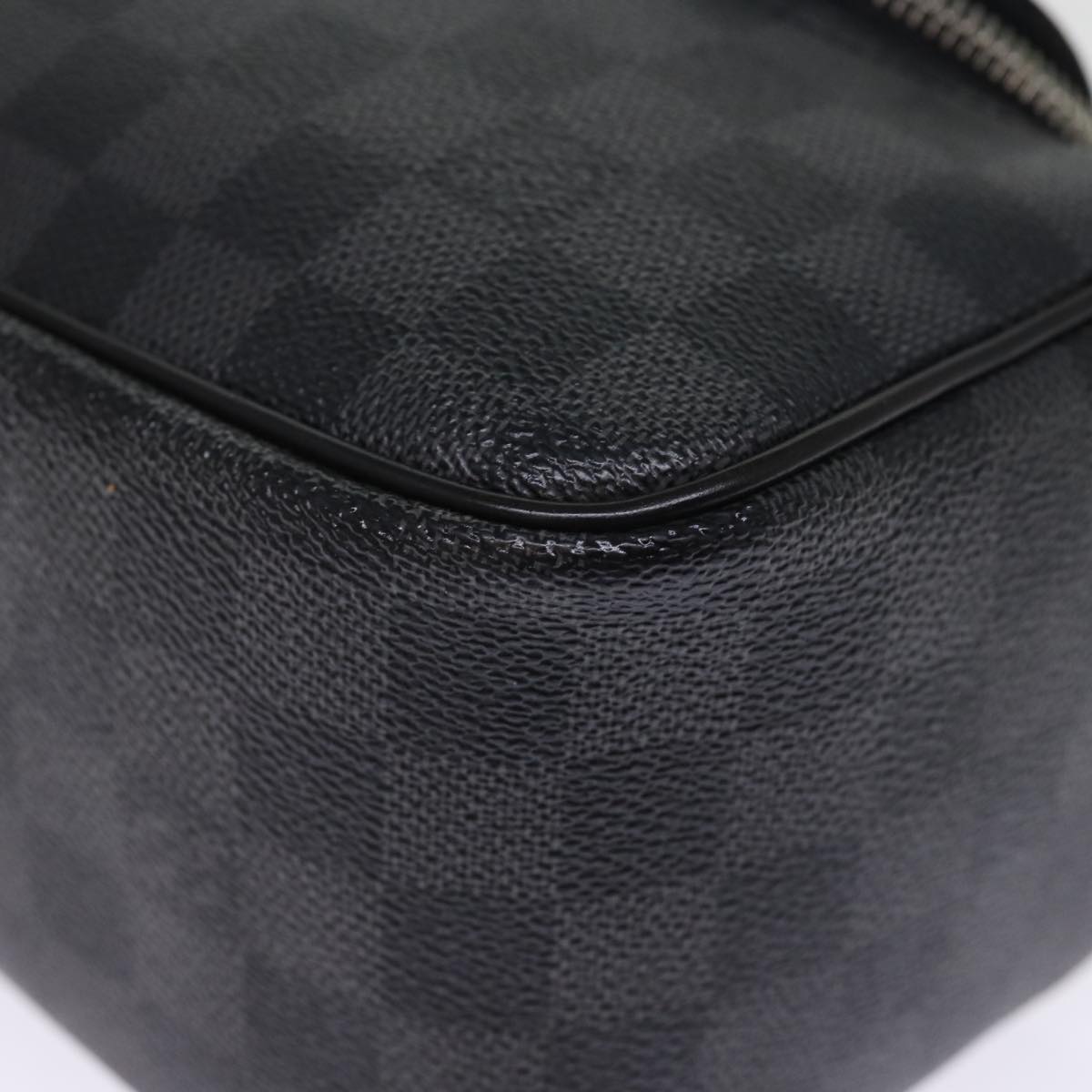 LOUIS VUITTON Damier Graphite Toiletry Pouch Clutch Bag N47625 LV mr192