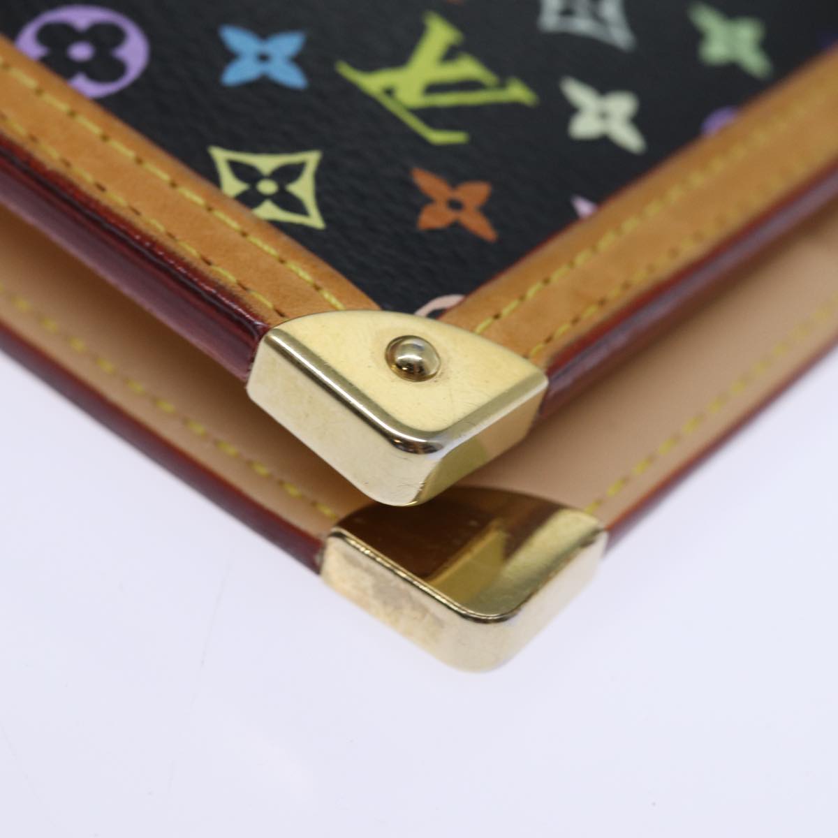 LOUIS VUITTON Multicolor Agenda GM Day Planner Cover Black R20893 mr202