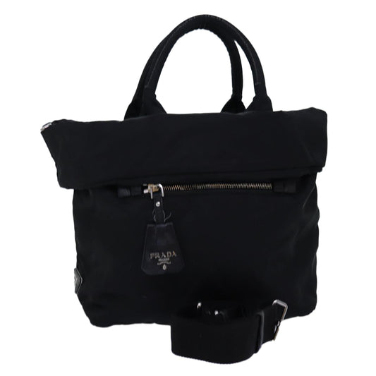 Luxury PradaHand Bag Nylon 2way Black mr207
