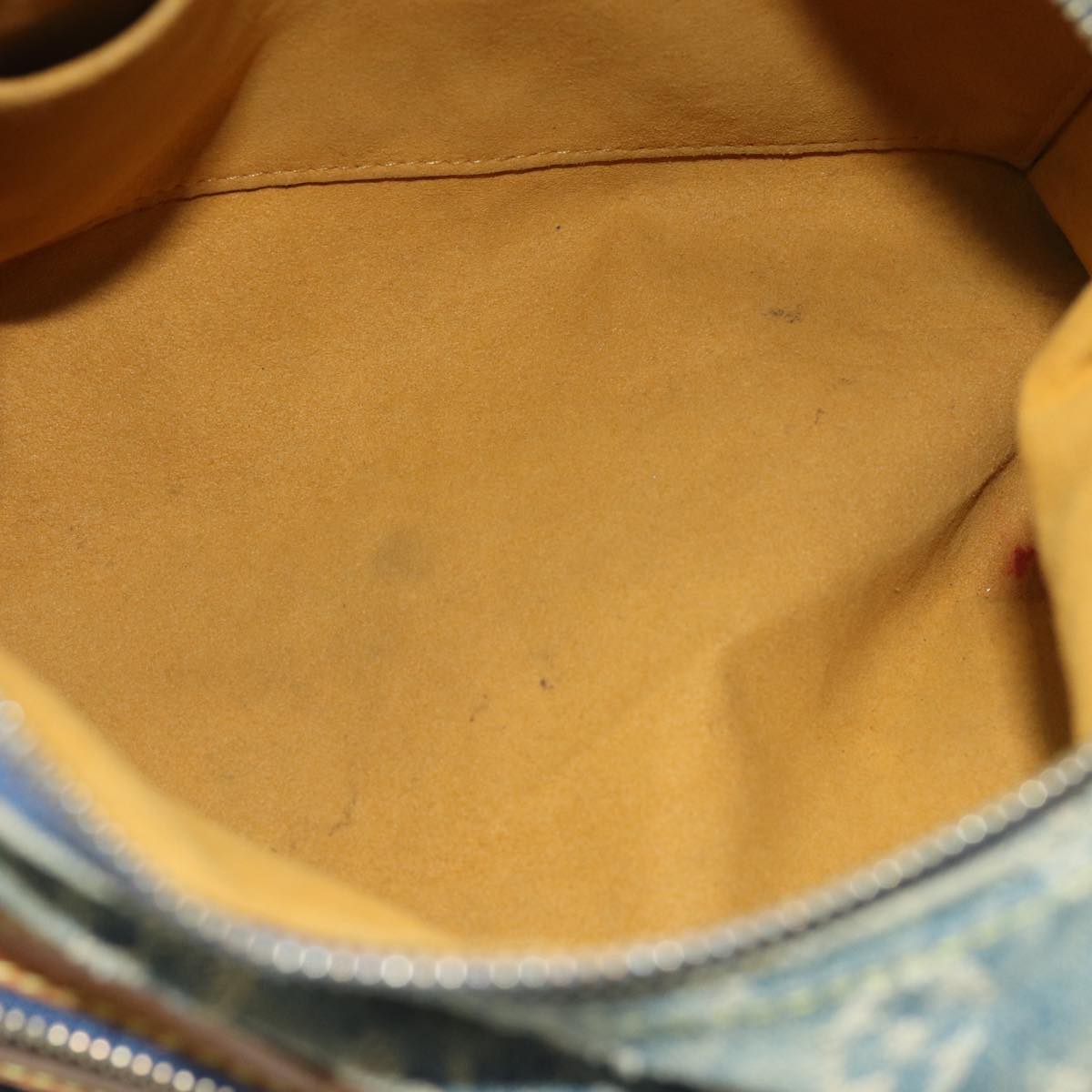 LOUIS VUITTON Monogram denim Buggy PM Shoulder Bag Blue M95049 LV mr216