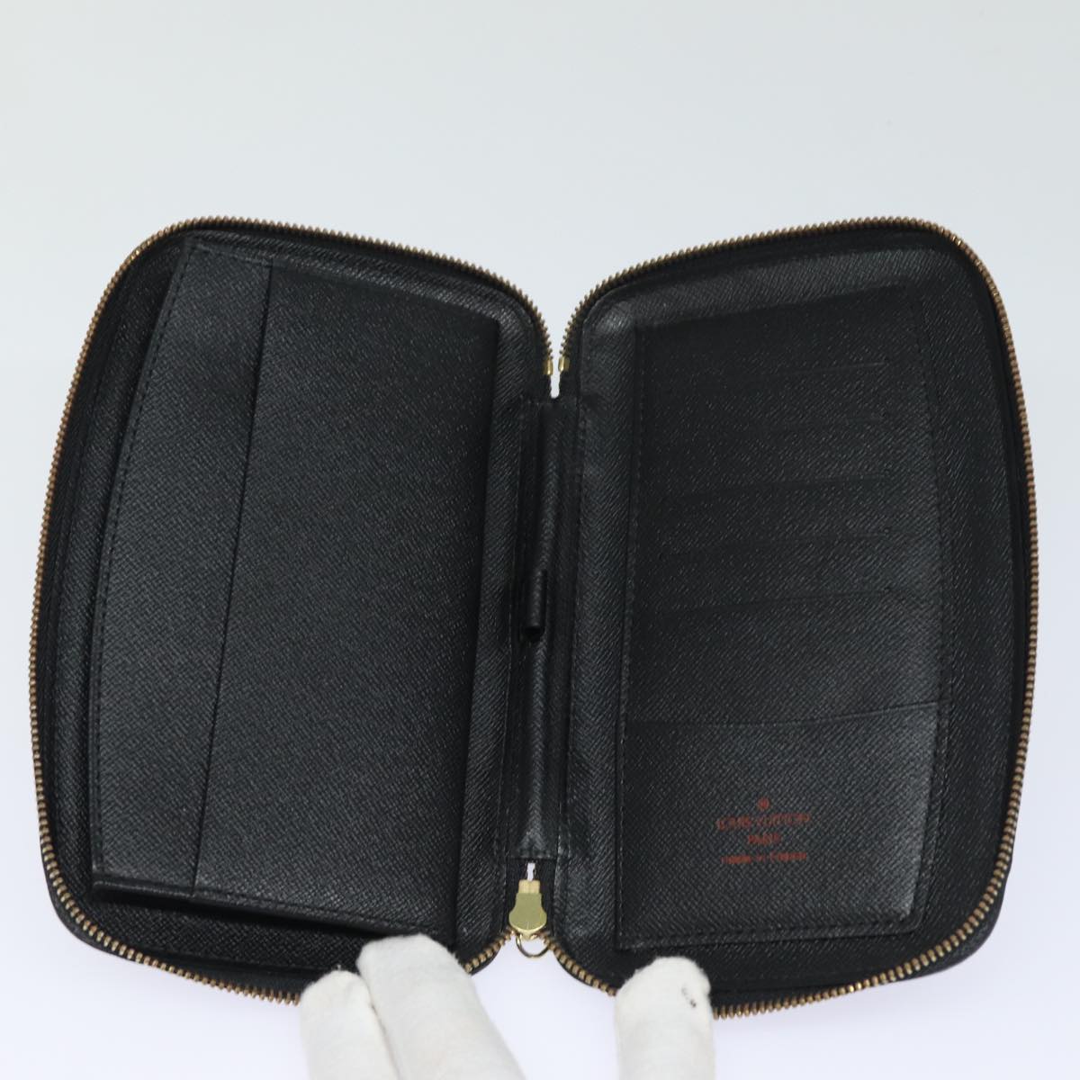 LOUIS VUITTON Epi Agenda Geode Travel Case Black M63872 LV mr347