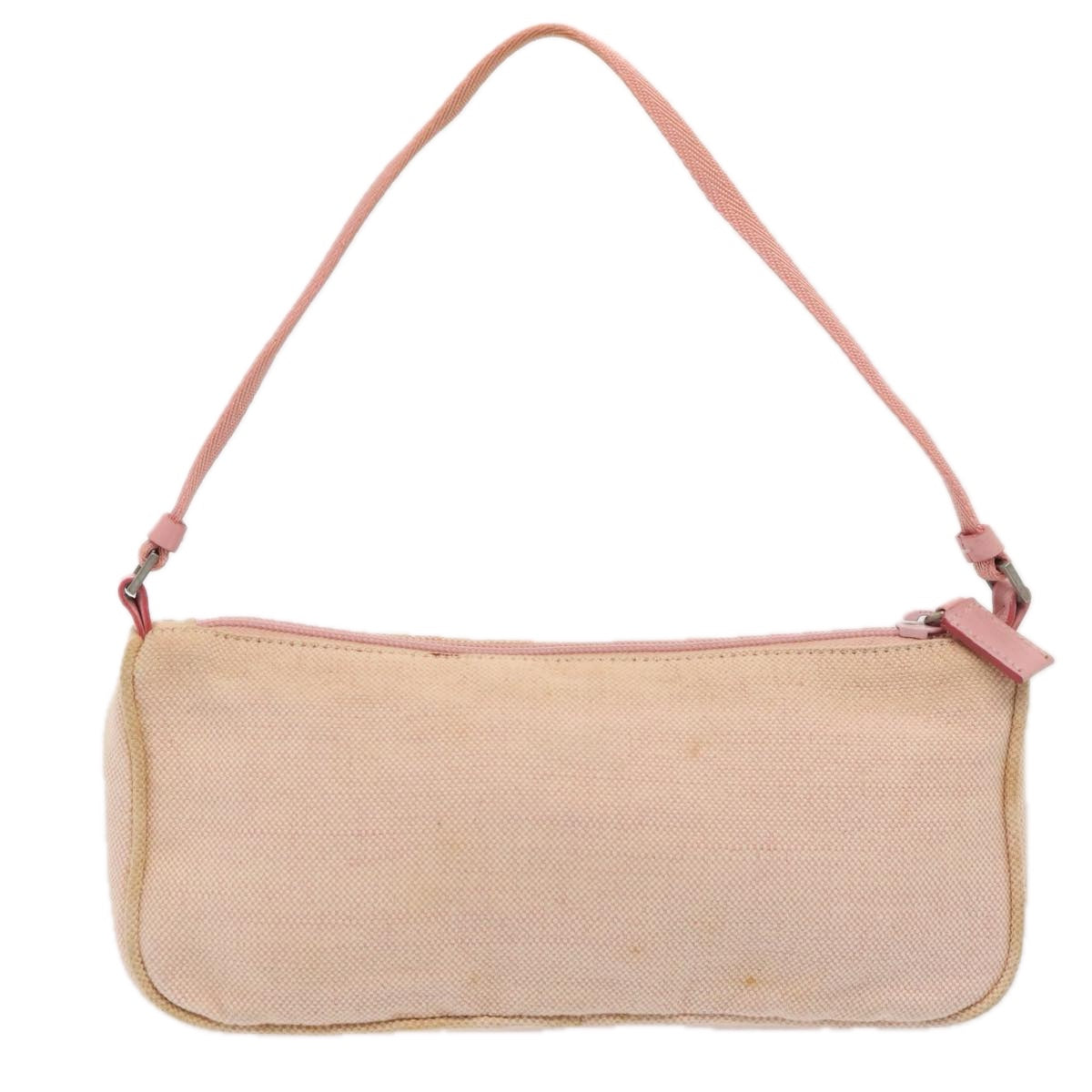 Luxury Prada Sports Accessory Pouch Canvas Pink Silver  mr441