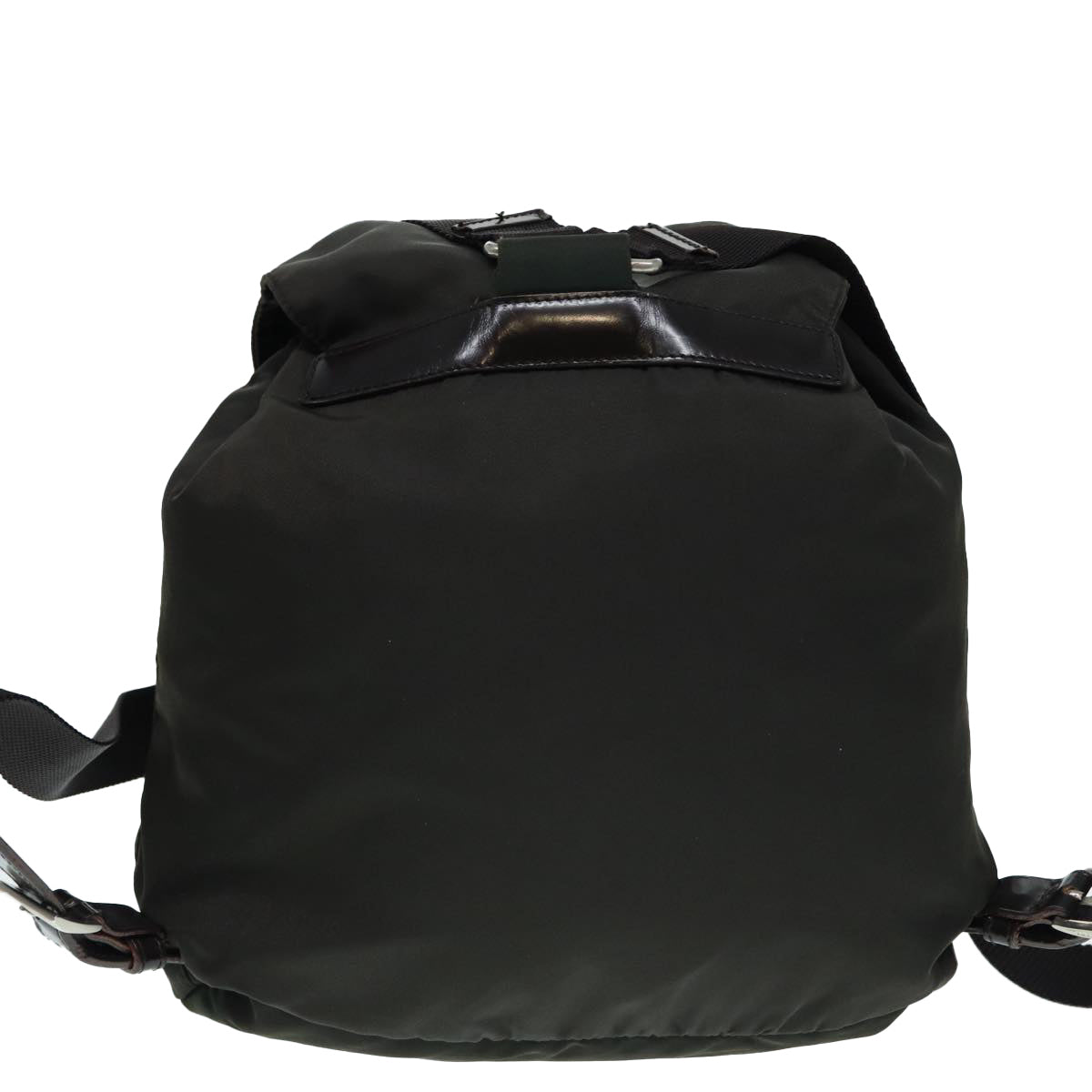 Luxury Prada Backpack Nylon Khaki Silver  mr446